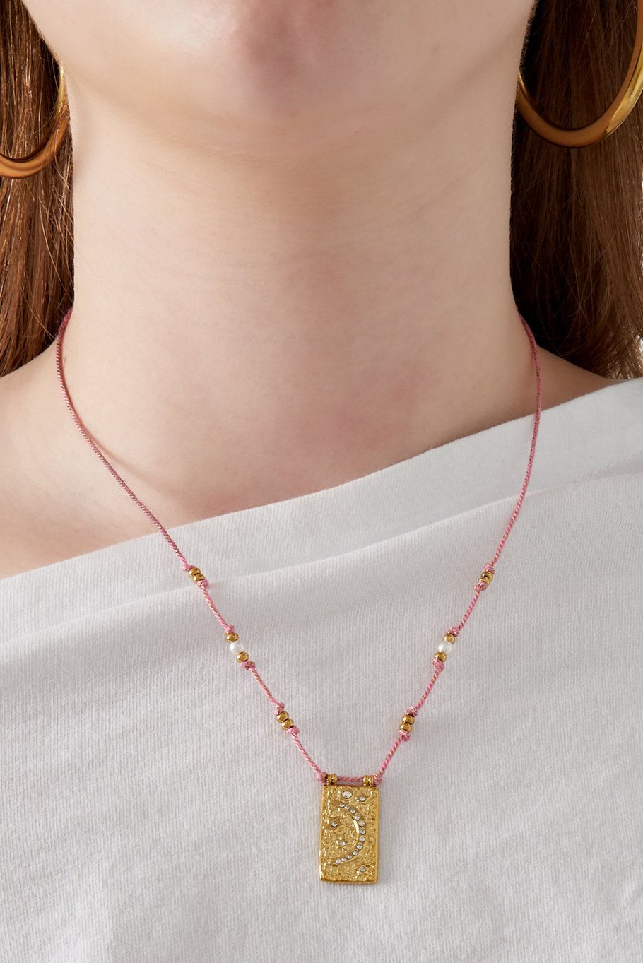 Moony Halskette - Orange &amp; Gold Farbe Bild3